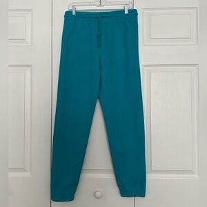 Aritzia TNA Teal Boyfriend Sweatpants - Cozy AF - Size M